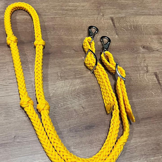 3x sem juros Rédea trançada para tambor Amarelo ouro