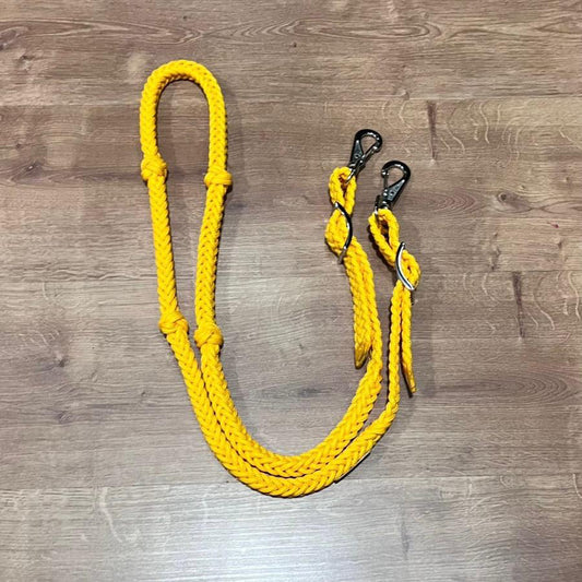 3x sem juros Rédea trançada para tambor Amarelo ouro